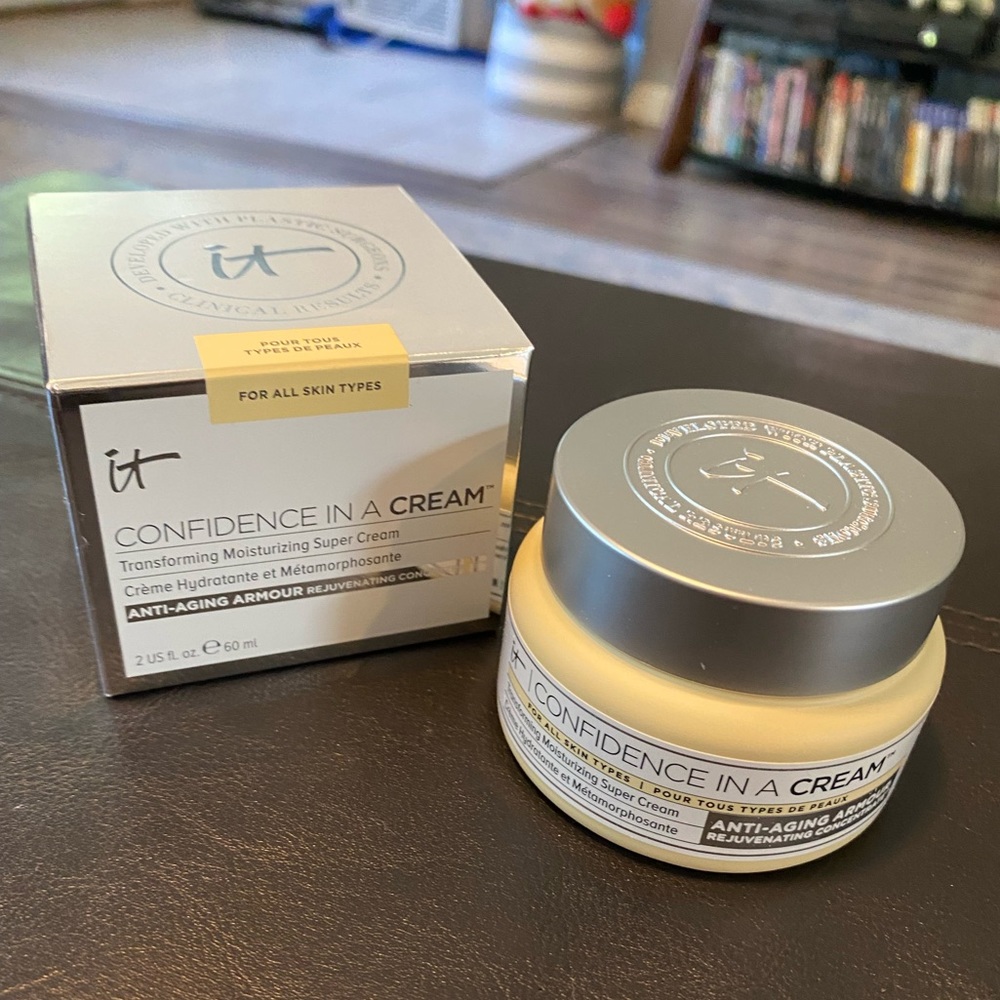 IT Cosmetics Confidence in a Cream moisturizer. Beauty. Makeup. Cosmetics.